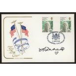 1976 American Bicentenary Cotswold FDC signed by Liza Minelli. Address label, fine.