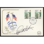 1976 American Bicentenary Cotswold FDC signed by Charlton Heston. Address label, fine.