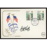 1976 American Bicentenary Cotswold FDC signed by Bob Hope. Address label, fine.