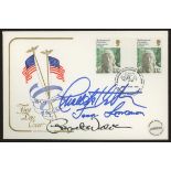 1976 American Bicentenary Cotswold FDC signed by Charlton Heston, Jack Lemmon & Raquel Welch.