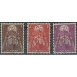 1957 Europa set U/M, fine.