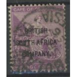 1896 6d deep purple used, fine.