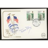 1976 American Bicentenary Cotswold FDC signed by Doris Day. Address label, fine.