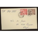 1924 Wembley FDC Forgery with Rhyl Flintshire CDS, fine.