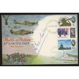 1965 Battle of Britain 3 values Connoisseur FDC Biggin Hill H/S signed by Douglas Bader.