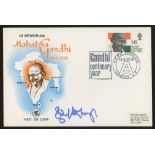 1969 Gandhi Wessex FDC signed by Richard Attenborough. Address label, fine.