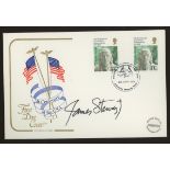 1976 American Bicentenary Cotswold FDC signed by James Stewart. Address label, fine.