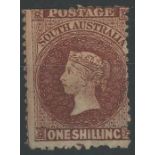 1868 1/- chestnut unused.