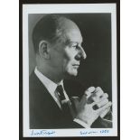 JohnGielgud: Autographed 18 x 13 cm black & white photo, fine.