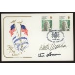 1976 American Bicentenary Cotswold FDC signed by Walther Matthau & Jack Lemmon. Address label, fine.