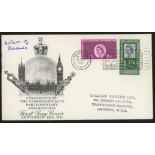 1961 Parliament illustrated FDC with London SW1 slogan "Commonwealth Parliamentary Conference"