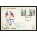 1976 American Bicentenary Cotswold FDC signed by Robert Mitchum. Address label, fine.