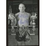 Sir Henry Cooper: Autographed 15 x 10 cm black & white photo, fine.