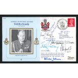 1987 Marshal of the RAF Sir John Grandy cover signed by Sir John Grandy & 8 Battle of Britain