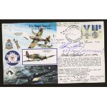 1990 The Major Assault cover signed by 7 Battle of Britain participants. Printed address, fine.