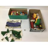 A GROUP OF VINTAGE DIE CAST MODEL VEHICLES BY DINKY, CORGI AND MATCHBOX