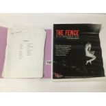 FROM VICTORIA WICKS PRIVATE COLLECTION A SIGNED WORKING SCRIPT FROM THE FENCE BY HOWARD BARKER