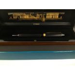 A PARKER DUOFOLD GREENWICH LIMITED EDITION ROLLER BALL PEN, IN ORIGINAL DISPLAY CASE, BOX WITH