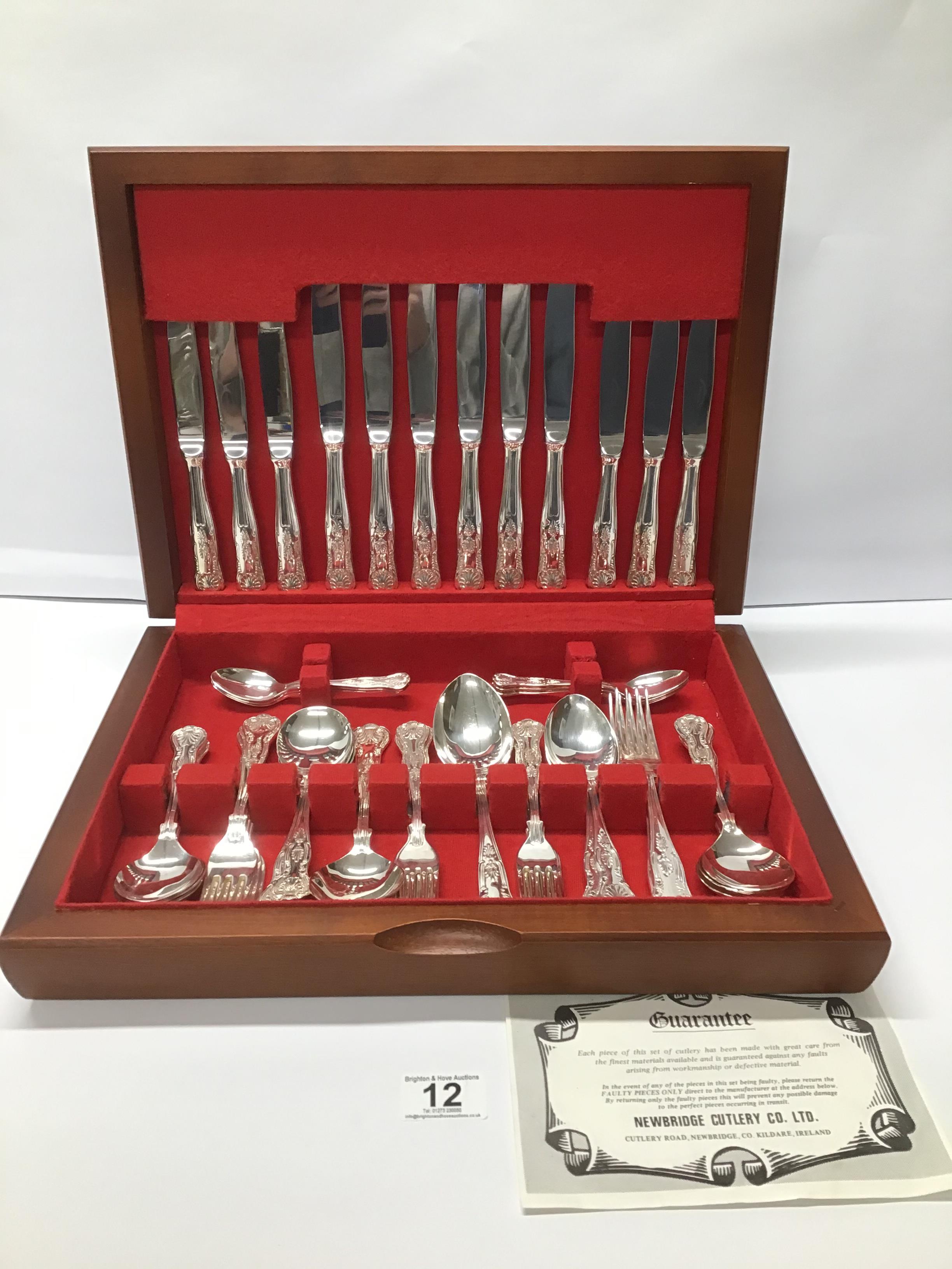 A BOXED CANTEEN OF CUTLERY BY NEWBRIDGE CUTLERY CO LTD OF IRELAND