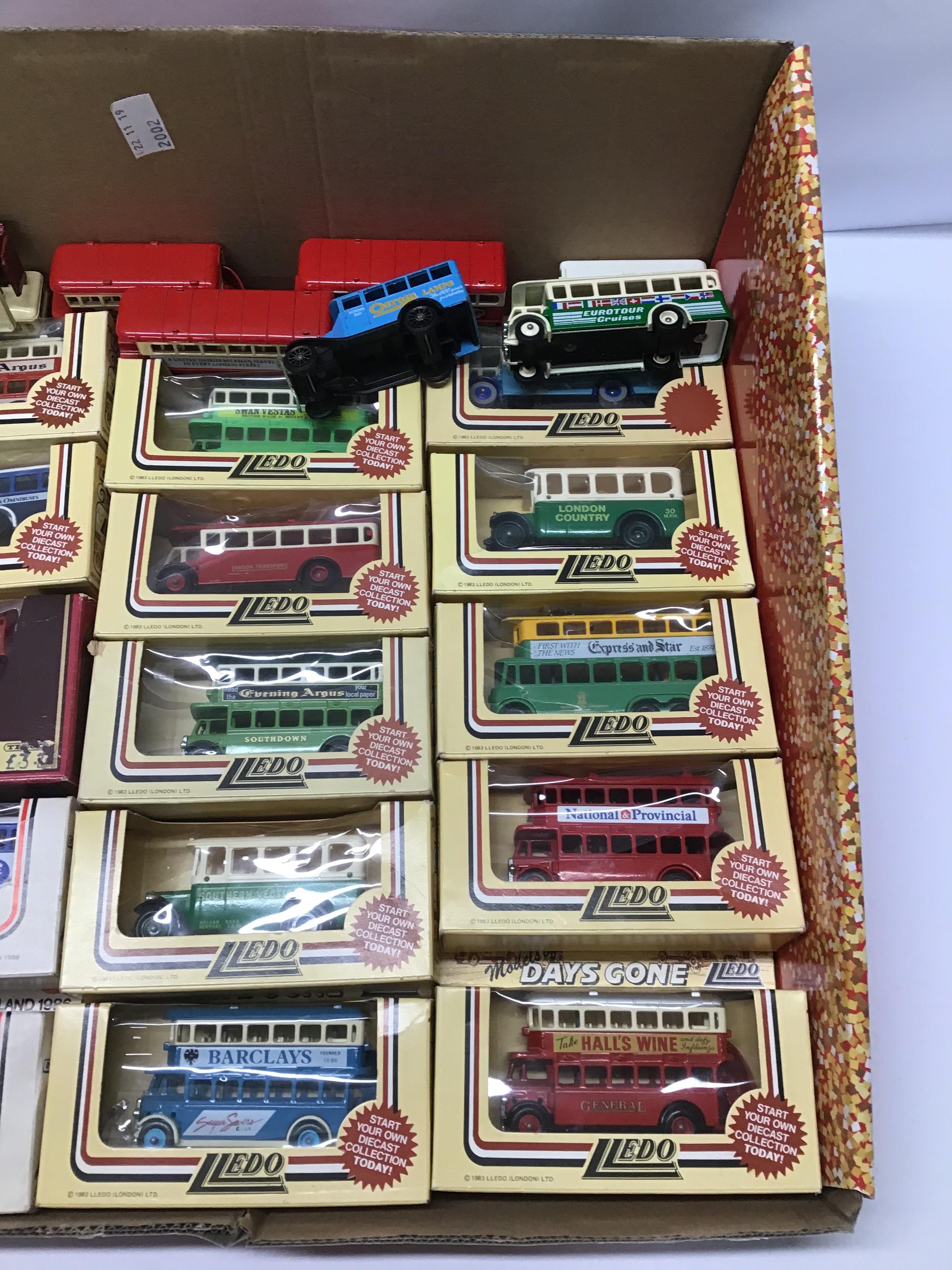 COLLECTION OF MAINLY BOXED TOY BUSES ,LLEDO AND DAYS GONE - Image 2 of 3
