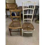 TWO ORNATE VINTAGE CHAIRS