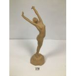 A CERAMIC FIGURE BY EBBE OF DENMARK, TITLED SOLROSE, 36CM HIGH