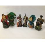 A GROUP OF SIX DANBURY MINT 'QUEST FOR THE CRYSTAL' FIGURES, INCLUDING CENTAUR, THE SORCERESS AND