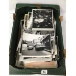 A BOX OF PHOTOS RELATING TO BRITISH ROYALTY RESEARCH AND 1960'S DUNLOP RUBBER PRESS PHOTOS
