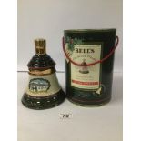 BELLS WHISKEY 1989 CHRISTMAS DECANTER BOXED AND SEALED