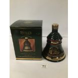 BELLS WHISKEY 1993 CHRISTMAS DECANTER BOXED AND SEALED