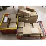 3X BOXES HAND BUILT & PAINTED MODEL AIRCRAFT KITS IN BESPOKE BOXES.A/F