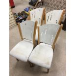 A SET OF FOUR STEIMEL CHAIRS