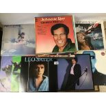 A COLLECTION OF VINYL RECORDS ALBUMS, INCLUDING CLIFF RICHARDS, ROD STEWART AND MORE