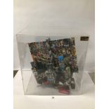 A LARGE MODERNIST SCULPTURE OPUS 2004 IN PERSPEX CASE -AS FOUND, 49CM HIGH