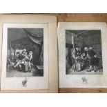 ACHILLE JACQUET (1846-1908) TWO SIGNED LITHOGRAPHS AFTER JEAN LOUIS ERNEST MEISSONIER 1860, 42CM