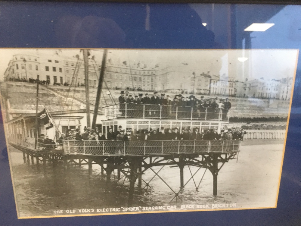 TWO VINTAGE FRAMED AND GLAZED PHOTOGRAPHS OF BRIGHTON INCLUDING BLACK ROCK BATHING POOL AND THE - Image 3 of 3