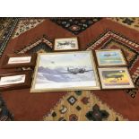 A GROUP OF PICTURES AND PRINTS OF AEROPLANES, INCLUDING TORNADO F.3, HAWK T.1 AND MORE, AL FRAMED