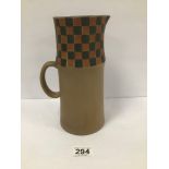 A STIG LINDBERG STONEWARE POURING JUG FROM THE SILUR RANGE, GUSTAVSBERG, 24CM HIGH