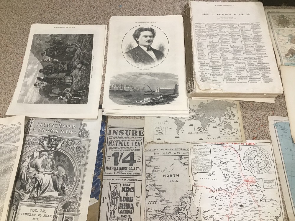 A QUANTITY OF ASSORTED PAPERS, MOST SHOWING MAPS - Image 4 of 6