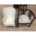 TWO CHAIRS ONE BARLEY TWIST AND THE OTHER WICKER BY HD TRIBE