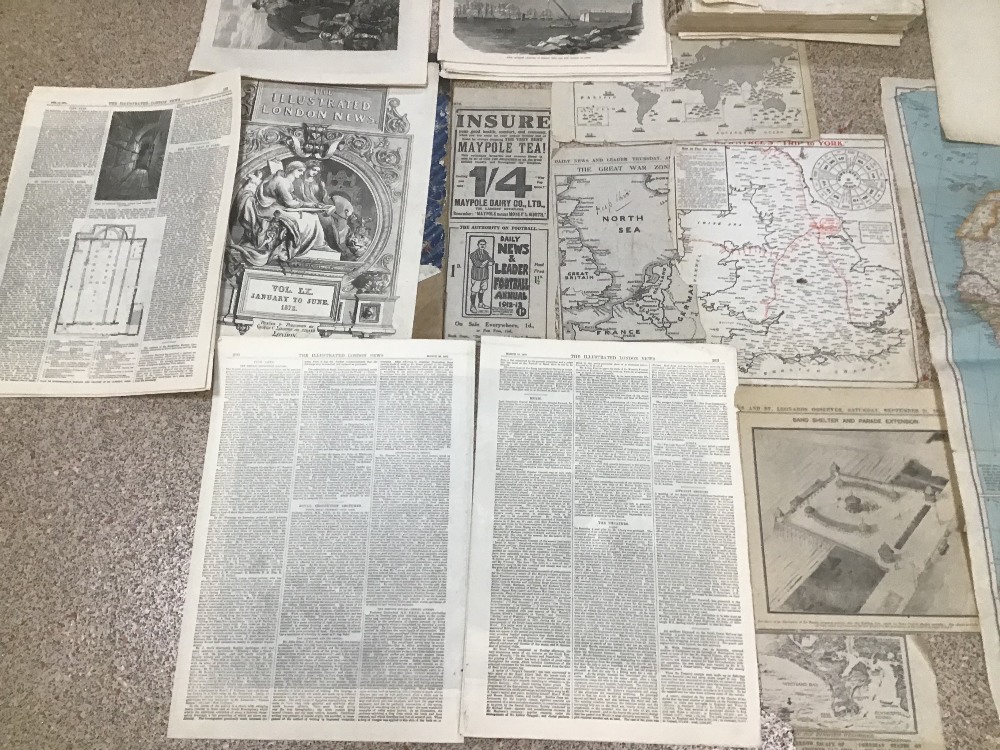 A QUANTITY OF ASSORTED PAPERS, MOST SHOWING MAPS - Image 3 of 6