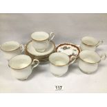 A QUANTITY OF ASSORTED ROYAL ALBERT BONE CHINA, INCLUDING DESERT TAN SIDE SAUCERS, 16 PIECES IN