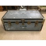 A METAL BOUND TRUNK