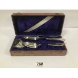 A WMF SILVER PLATED FOUR PIECE CHRISTENING SET, COMPRISING NAPKIN RING, KNIFE, FORK AND SPOON,