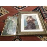 A LARGE 19TH CENTURY PICTURE OF A MOTHER AND CHILD, SIGNED M H LONG, 79CM BY 66CM, TOGETHER WITH