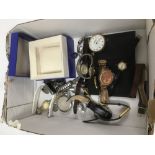 A COLLECTION OF VINTAGE WRISTWATCHES AND POCKET WATCHES, INCLUDING RAYMOND WEIL, INGERSOLL POCKET