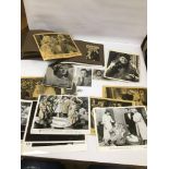 A QUANTITY OF VINTAGE CINEMA RELATED PHOTOGRAPHS INCLUDING AN ALBUM, SOME SIGNED