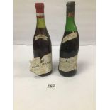 A VINTAGE BOTTLE OF CHATEAUNEUF-DU-PAPE LA FIOLE, 1970, TOGETHER WITH A BOTTLE OF COMTE PERALDI
