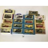EIGHTEEN BOXED LLEDO DIECAST MODEL VEHICLES, INCLUDING PROMOTIONAL MODELS, NOEL'S HOUSE PARTY AND