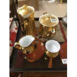 FOUR PIECES SET OF GUILDED ROYAL WORCESTER TEA AND COFFEE SET